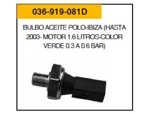 BULBO DE ACEITE 036-919-081D-ASIA