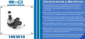 ROTULA DE SUSPENSION CHEVROLET-GMC-BUICK-CADILLAC ACADIA 1003010-SYD