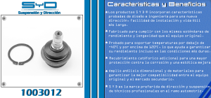 ROTULA DE SUSPENSION CHEVROLET-GMC-BUICK-CADILLAC BEAT 1003012-SYD