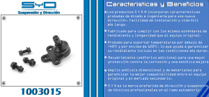 ROTULA DE SUSPENSION CHEVROLET-GMC-BUICK-CADILLAC BUICK ENCORE 1003015-SYD