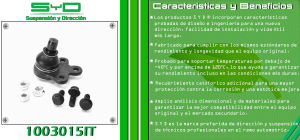 ROTULA DE SUSPENSION CHEVROLET-GMC-BUICK-CADILLAC BUICK ENCORE 1003015IT