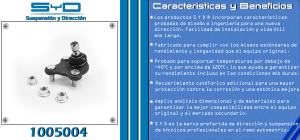 ROTULA DE SUSPENSION HYUNDAI  (AMERICANOS) SONATA 1005004-SYD