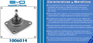 ROTULA DE SUSPENSION JEEP GRAND CHEROKEE 1006014-SYD