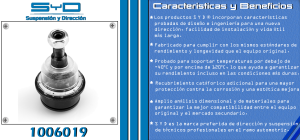 ROTULA DE SUSPENSION CHRYSLER-DODGE-HYUNDAI 200 1006019-SYD