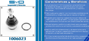 ROTULA DE SUSPENSION CHRYSLER-DODGE-HYUNDAI 300 1006023-SYD