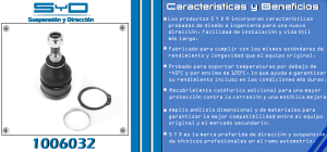 ROTULA DE SUSPENSION CHRYSLER-DODGE-HYUNDAI ATTITUDE 1006032-SYD