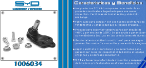 ROTULA DE SUSPENSION JEEP COMPASS 1006034-SYD