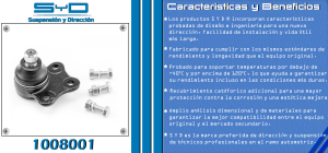 ROTULA DE SUSPENSION FORD-LINCOLN-MERCURY ECOSPORT 1008001-SYD