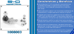 ROTULA DE SUSPENSION FORD-LINCOLN-MERCURY FOCUS 1008003-SYD