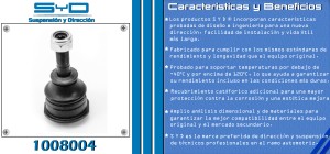 ROTULA DE SUSPENSION FORD-LINCOLN-MERCURY CROWN VICTORIA 1008004-SYD