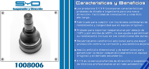 ROTULA DE SUSPENSION FORD-LINCOLN-MERCURY MUSTANG 1008006-SYD