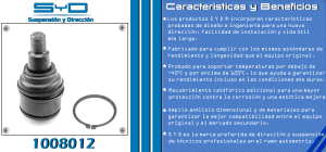 ROTULA DE SUSPENSION FORD-LINCOLN-MERCURY F-250 SUPER DUTY 1008012-SYD