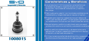 ROTULA DE SUSPENSION FORD-LINCOLN-MERCURY EXPLORER 1008015-SYD