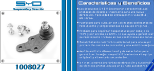 ROTULA DE SUSPENSION FORD-LINCOLN-MERCURY ESCAPE 1008027-SYD