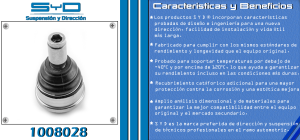 ROTULA DE SUSPENSION FORD-LINCOLN-MERCURY MUSTANG 1008028-SYD