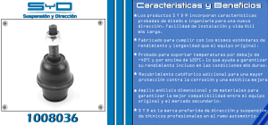 ROTULA DE SUSPENSION FORD-LINCOLN-MERCURY F-150 1008036-SYD