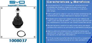 ROTULA DE SUSPENSION FORD-LINCOLN-MERCURY EXPEDITION 1008037-SYD