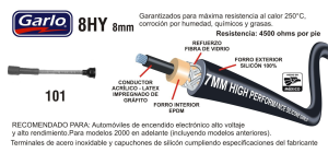 CABLES PARA BUJIA   101-8HY-GAR