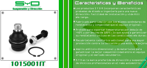 ROTULA DE SUSPENSION CHRYSLER-DODGE-HYUNDAI CALIBER 1015001IT