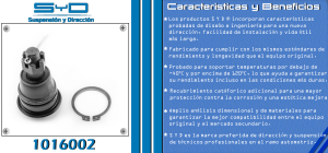 ROTULA DE SUSPENSION NISSAN MAXIMA 1016002-SYD