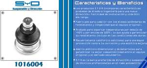 ROTULA DE SUSPENSION NISSAN MICRA 1016004-SYD