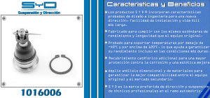 ROTULA DE SUSPENSION NISSAN ARMADA 1016006-SYD