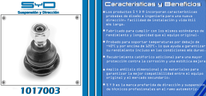 ROTULA DE SUSPENSION PEUGEOT 307 1017003-SYD