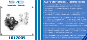 ROTULA DE SUSPENSION PEUGEOT 207 1017005-SYD