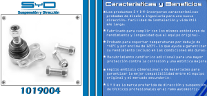 ROTULA DE SUSPENSION RENAULT TRAFIC 1019004-SYD