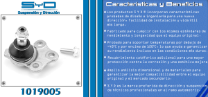 ROTULA DE SUSPENSION RENAULT CAPTUR 1019005-SYD