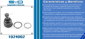 ROTULA DE SUSPENSION SUZUKI SWIFT 1024002-SYD