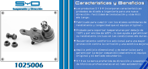 ROTULA DE SUSPENSION TOYOTA CAMRY 1025006-SYD