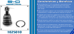 ROTULA DE SUSPENSION TOYOTA 4 RUNNER 1025010-SYD