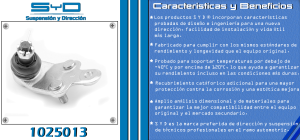 ROTULA DE SUSPENSION TOYOTA AVALON 1025013-SYD