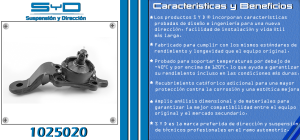 ROTULA DE SUSPENSION TOYOTA SEQUOIA 1025020-SYD