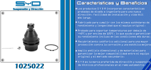 ROTULA DE SUSPENSION TOYOTA 4 RUNNER 1025022-SYD