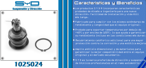 ROTULA DE SUSPENSION TOYOTA 4 RUNNER 1025024-SYD