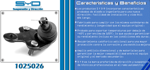 ROTULA DE SUSPENSION TOYOTA HIGHLANDER 1025026-SYD