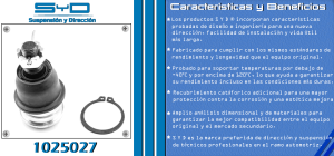 ROTULA DE SUSPENSION HONDA FIT 1025027-SYD