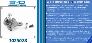 ROTULA DE SUSPENSION TOYOTA RAV4 1025028-SYD