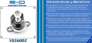 ROTULA DE SUSPENSION SEAT ALHAMBRA 1026002-SYD