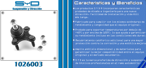 ROTULA DE SUSPENSION AUDI A3 1026003-SYD