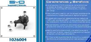 ROTULA DE SUSPENSION AUDI A3 1026004-SYD