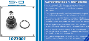 ROTULA DE SUSPENSION VOLVO S40 1027001-SYD