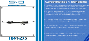 CREMALLERA FORD-LINCOLN-MERCURY FIESTA 1041-275-SYD