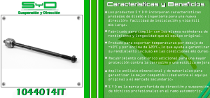 VARILLA DE DIRECCION CHEVROLET-GMC-BUICK-CADILLAC CHEVY PICK-UP 1044014IT