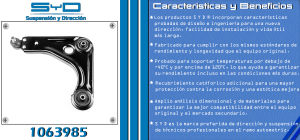 HORQUILLA DE SUSPENSION FORD-LINCOLN-MERCURY KA 1063985-SYD