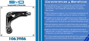 HORQUILLA DE SUSPENSION FORD-LINCOLN-MERCURY KA 1063986-SYD