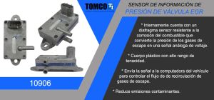 SENSOR DE PRESION VALVULA EGR FORD-LINCOLN-MERCURY AEROSTAR 10906