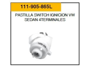 PASTILLA-SWITCH DE ENCENDIDO   111-905-865L-ASIA
